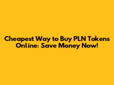 Cheapest Way to Buy PLN Tokens Online: Save Money Now!