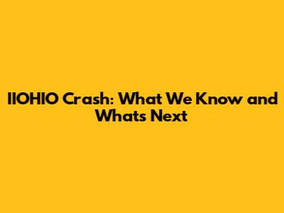 IIOHIO Crash: What We Know and What's Next