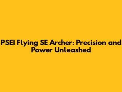 PSEI Flying SE Archer: Precision and Power Unleashed