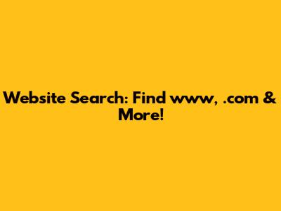 Website Search: Find www, .com & More!